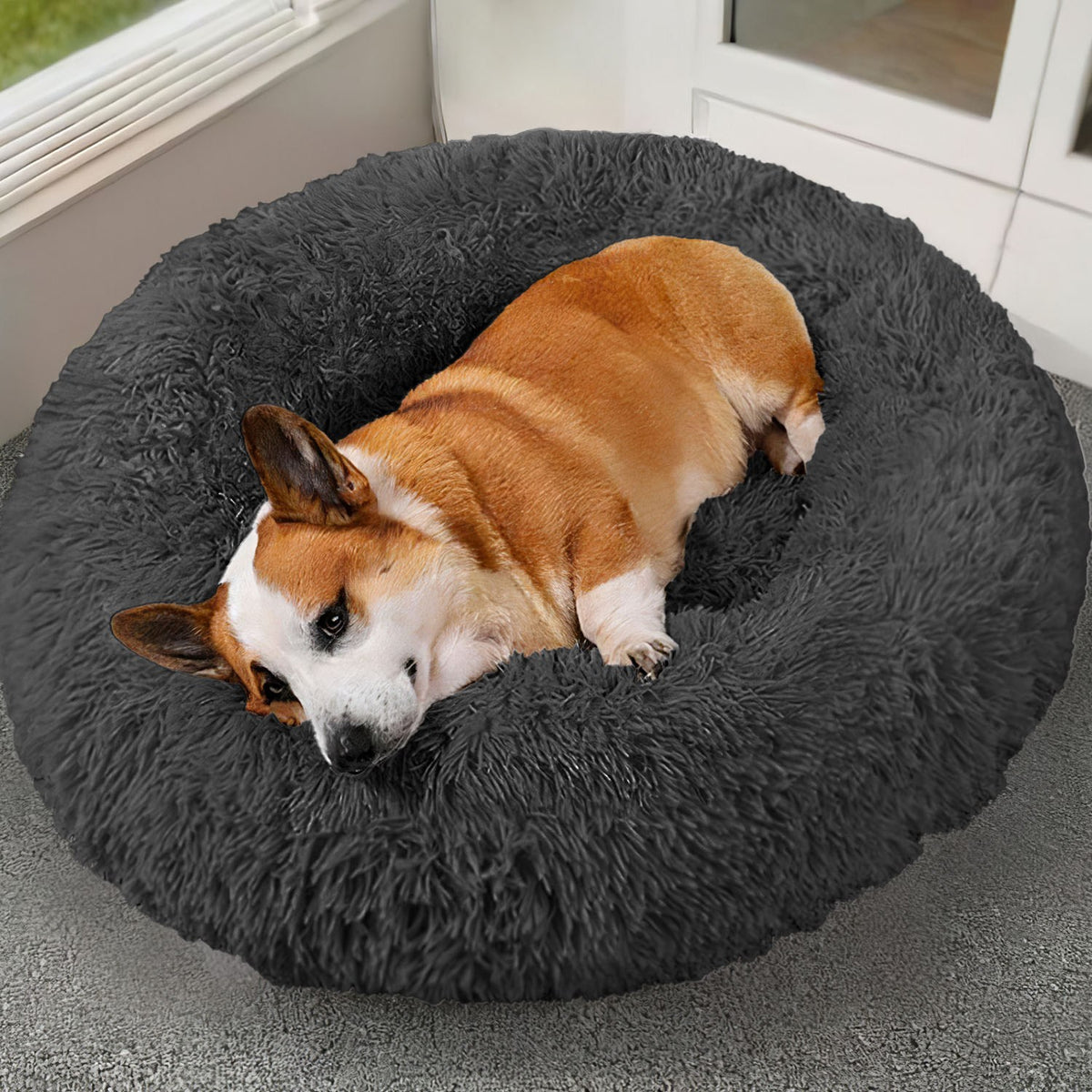 Pet Dog Bed Soft Warm Fleece Puppy Cat Bed Dog Cozy Nest Sofa Bed Cushion