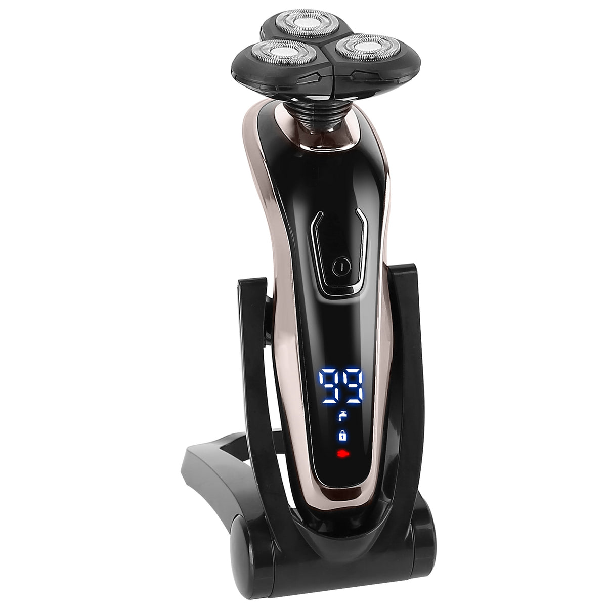 1Pack 5 In 1 Electric Razor Shaver Rechargeable Cordless Head Beard Trimmer Shaver Kit IPX6 Waterproof Dry Wet Grooming Kit
