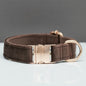 Multiple Colour Velvet Personalise Dog Collar Leash Set With Bow