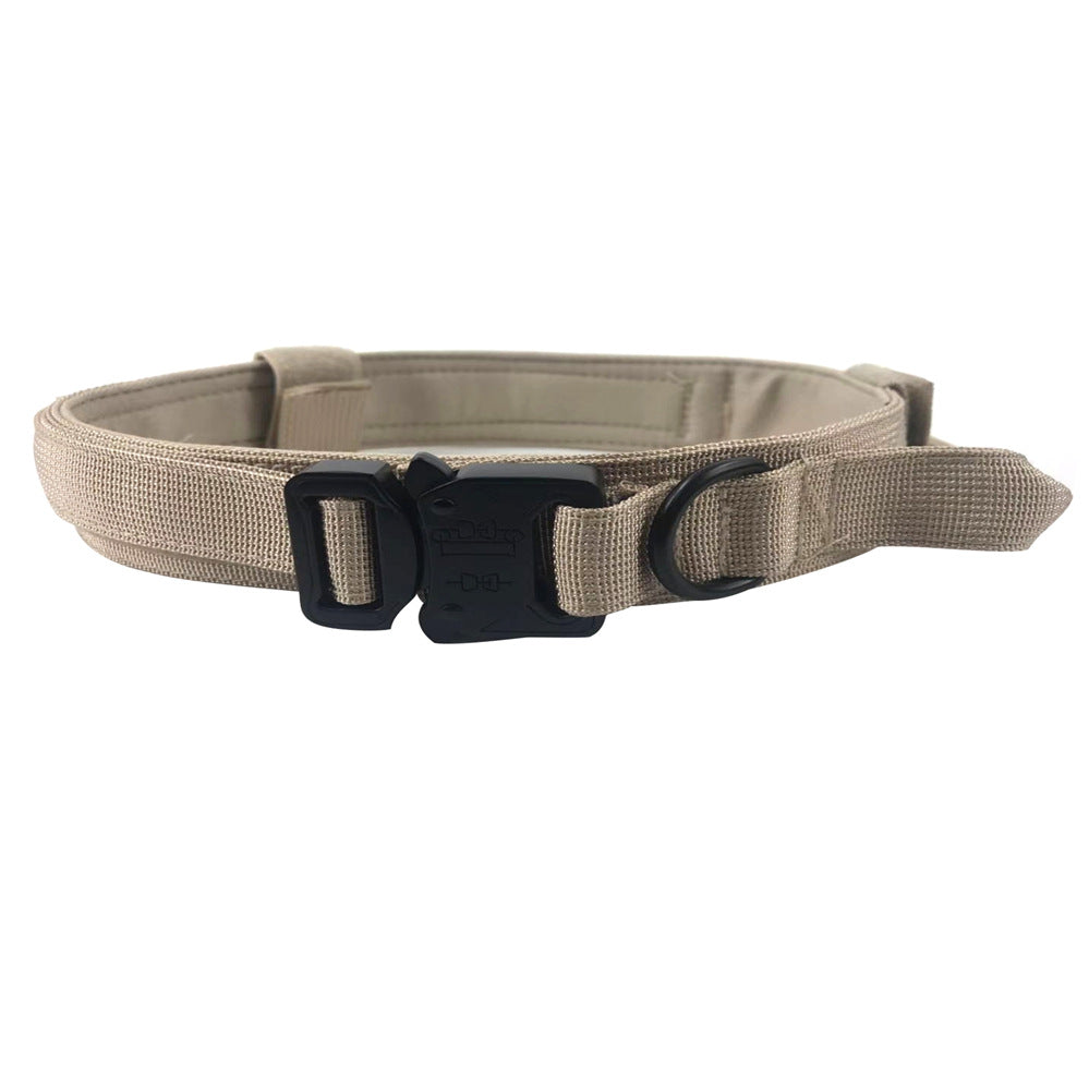 Adjustable Tactical Dog Collar & Leash Set – Durable Nylon Design