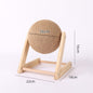 Cat Scratcher Sisal Rope Ball Cat Scratching Post Wood Stand Anti-Scratch Toy For Cats
