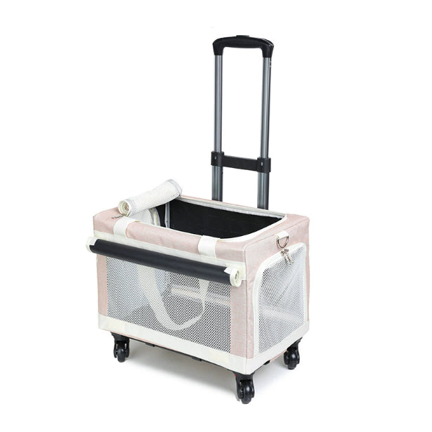Multi-pet Outdoor Carrier Portable And Breathable Stroller For Cats And Dogs