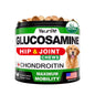 Pet Hip & Joint Supplement Chondroitin Chewable Tablets for dogs in a container with a golden retriever image.