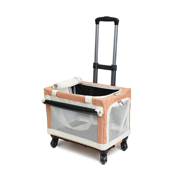 Multi-pet Outdoor Carrier Portable And Breathable Stroller For Cats And Dogs
