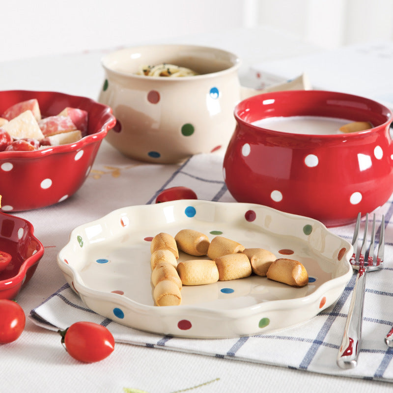 Cute dessert bowl soup bowl set