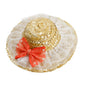 Straw hat pet shade for cats and dogs