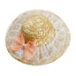 Straw hat pet shade for cats and dogs