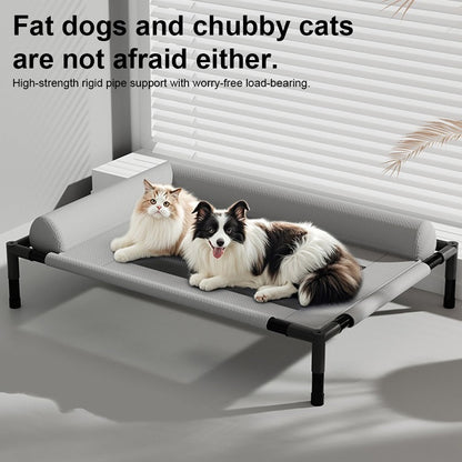 Orthopaedic Elevated Pet Dog Bed Raised Bolster Sofa With Cushion 8366cm UK