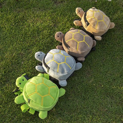 Cartoon Turtle Shape Dog Backpack No-Pull Pet Harness Vest Self Carrier Metal Zipper Large Capacity Backpack Pet Products