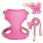 Collar Harness Traction Bow Pet Vest