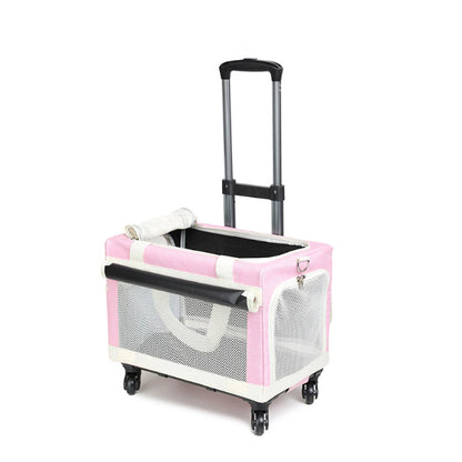 Multi-pet Outdoor Carrier Portable And Breathable Stroller For Cats And Dogs