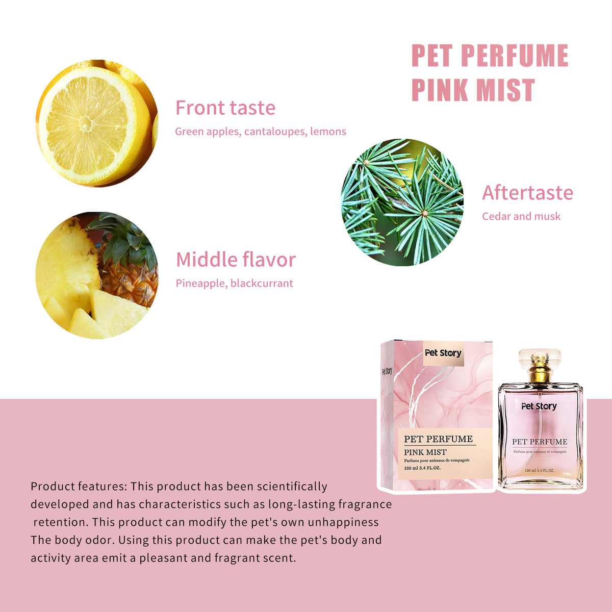 Deodorizing And Fragrant Pet Perfume For Cats And Dogs