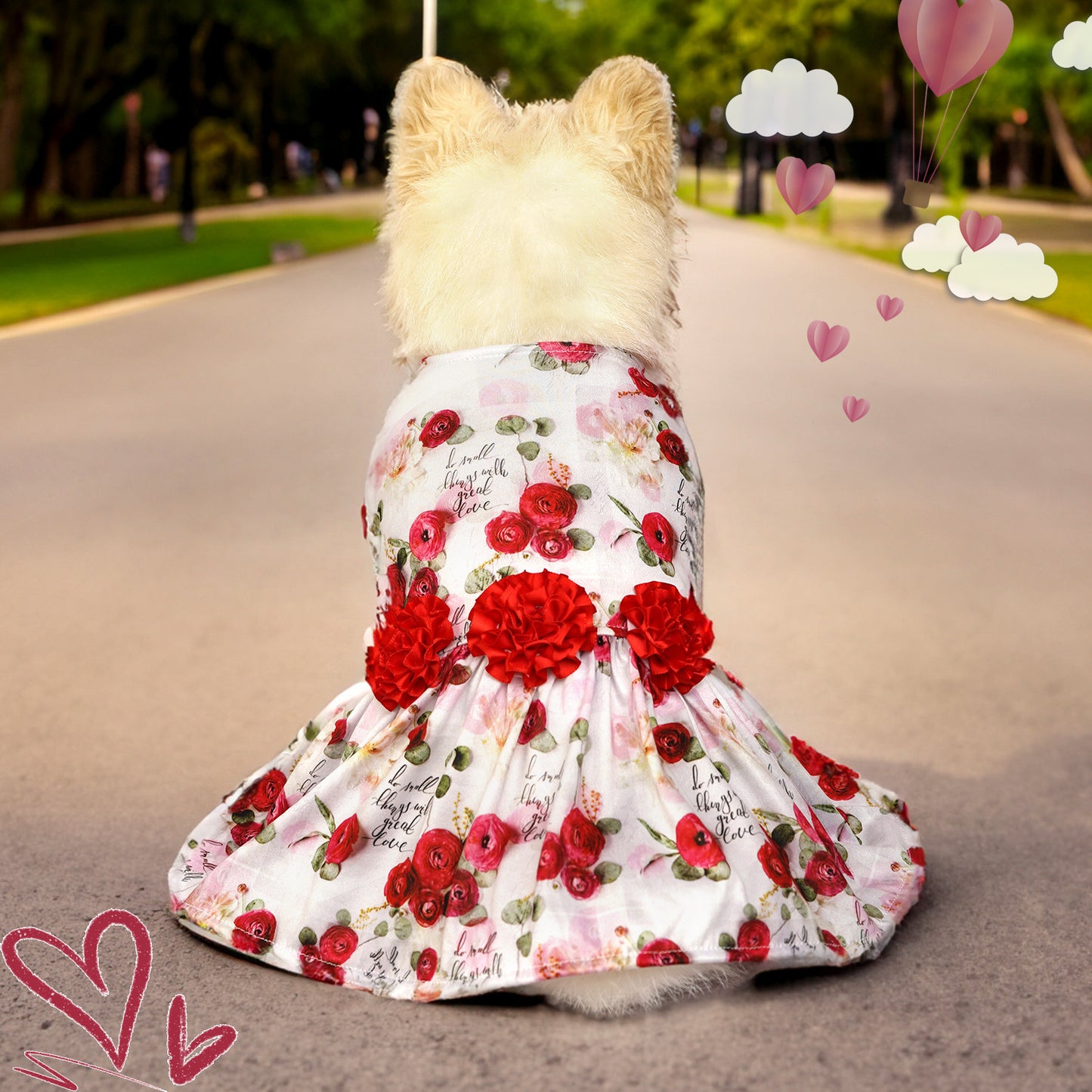 Creative Pet Cute Printed Dogs And Cats Skirt