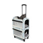 Multi-pet Outdoor Carrier Portable And Breathable Stroller For Cats And Dogs