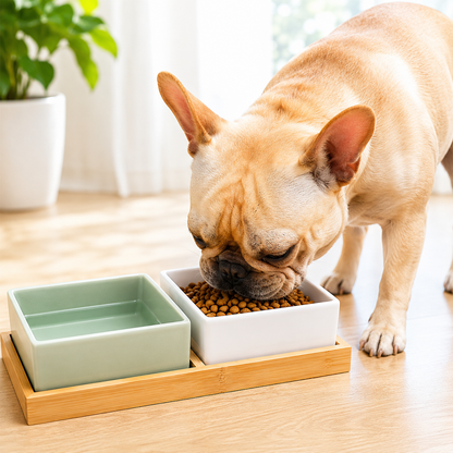 Ceramic Dog Food Bowl – Durable & Easy to Clean