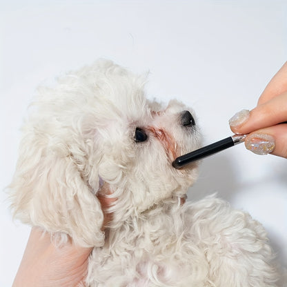 Pet-friendly Eye Grooming Brush Soft Tear Stain Remover With Comb For Dogs And Cats Ambidextrous Design Pet Hair Remover Dog Brush For Hair Removal And Grooming