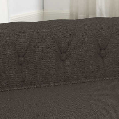 Elegant Rectangular Pet Bed For Small And Medium-sized Dogs, Durable Elevated Dog Sofa Bed, Comfortable Dog Sofa, Modern And Fashionable Linen Fabric Dog Sofa-Dark Brown