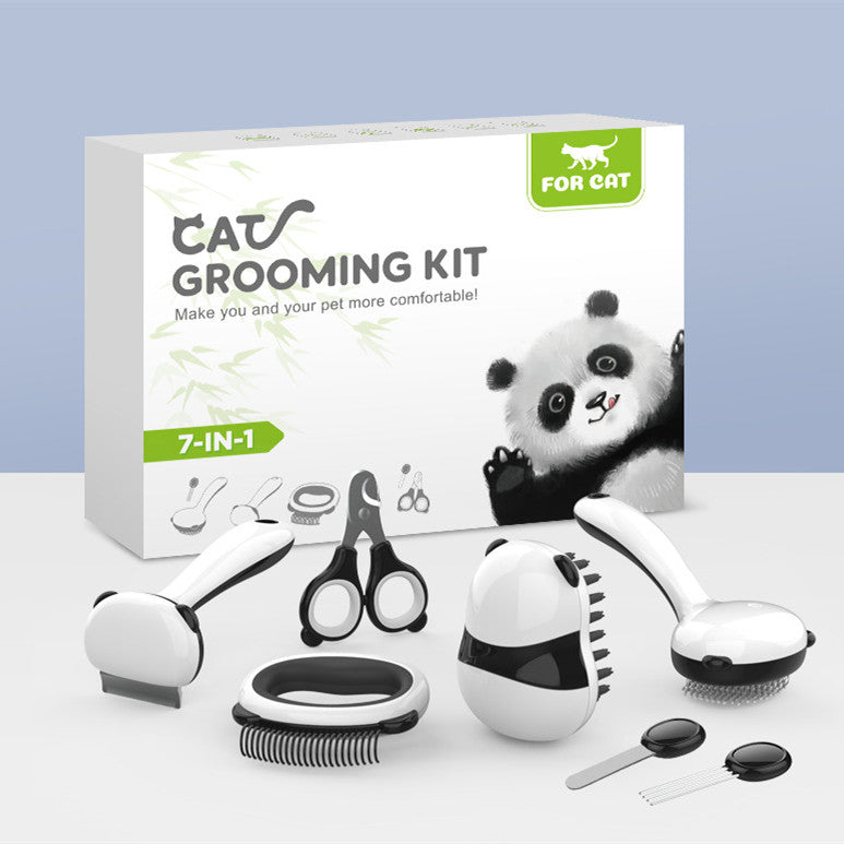 Panda Grooming Brush Set